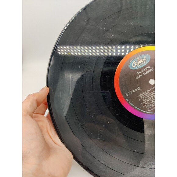 Vintage 1969 Glenn Campbell Galveston Record Album Vinyl LP 1960s Songs Music - Picture 14 of 15